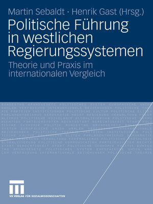 cover image of Politische Führung in westlichen Regierungssystemen